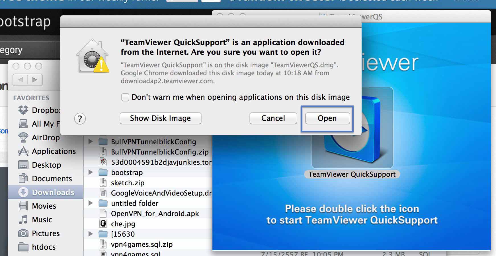 teamviewer quicksupport install